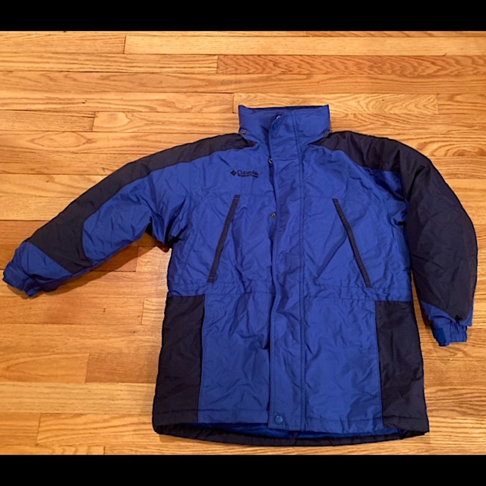 Columbia boys jacket- blue (royal and navy)- size 10/12